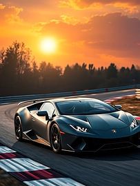 Lamborghini Revuelto Black Sunset Racing Track 2