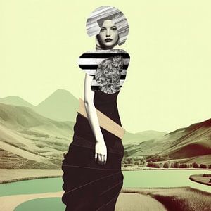 Modernes Porträt / Collage