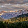Sunset in the Val Müstair on an autumn day by Sean Vos
