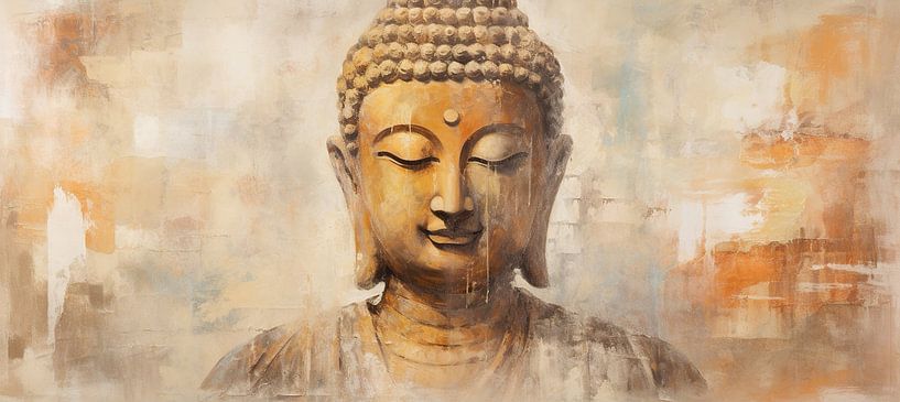 Serene Buddha | Buddha Artwork by ARTEO Paintings