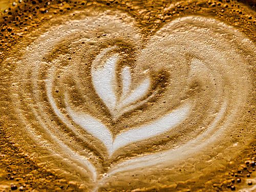 Milchschaum Herz