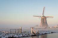 Winter landscape in the Netherlands with a windmill by iPics Photography thumbnail