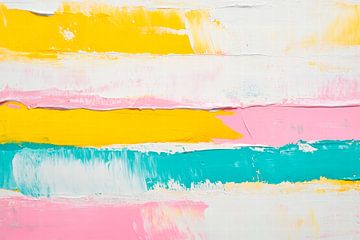 Coloured stripes - Abstract composition by Poster Art Shop