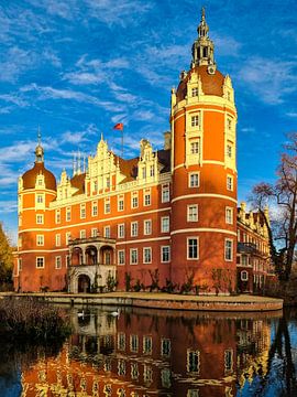 New Muskau Castle Golden Hour by Max Steinwald