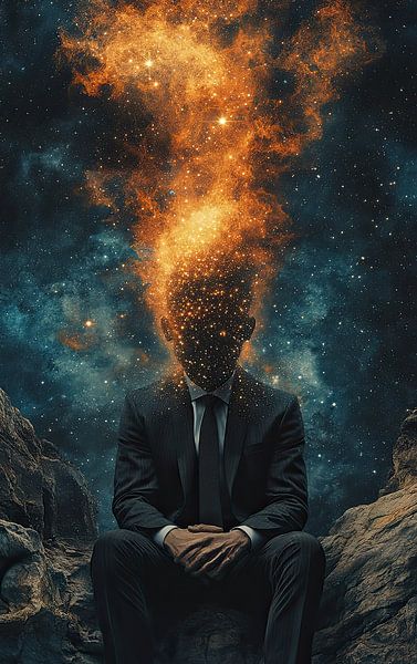 Man getransformeerd door sterren van Lufy