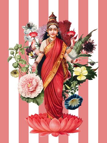 Lakshmi - a Floral Tribute von Marja van den Hurk