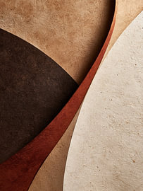 Contour Study I | Abstract wall art in earth tones by Danny van Eldik