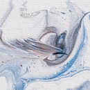 Paradiesvogel braun blau von AJ Art Miniaturansicht