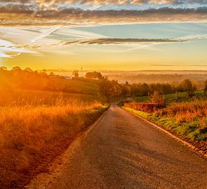 Sonnenaufgang im Herbst in Simpelveld