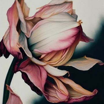 Digitales Kunstwerk" Zarte Blume" von Carla Van Iersel