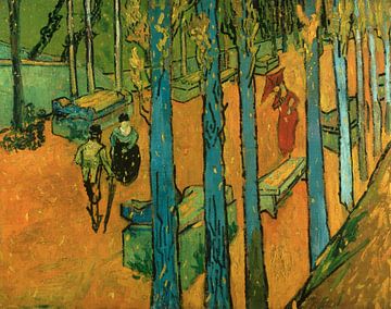 Vallende bladeren (Les Alyscamps), Vincent van Gogh