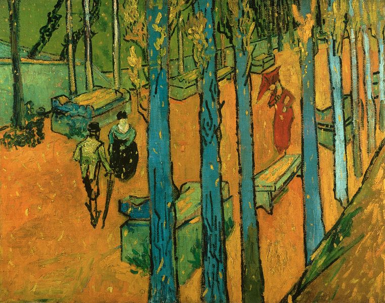 Feuilles tombantes (Les Alyscamps), Vincent van Gogh par Des maîtres magistraux