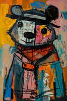 Abstract of a Colourful Bear