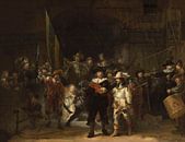 The Night Watch, with missing parts, Rembrandt by Rembrandt van Rijn thumbnail
