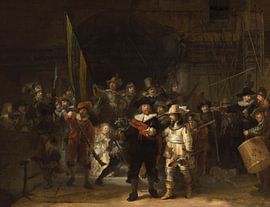 Die Nachtwache, mit Fehlstellen, Rembrandt