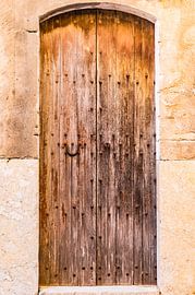 Old wooden front door house entrance background by Alex Winter