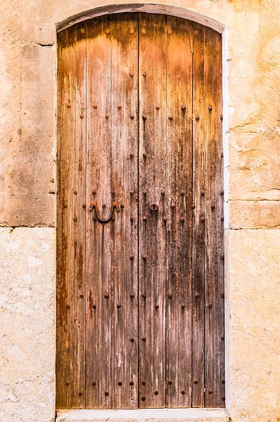 Old wooden front door house entrance background by Alex Winter