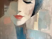 Patchwork Beauty Gaze by Wonderful Art thumbnail