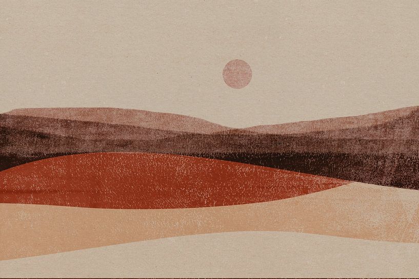 Terracotta Landscape for Calm Interiors by Dina Dankers