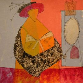 dame in haar boudoir van Sofie