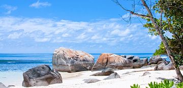 Seychelles Beach Rocks by Alex Hiemstra