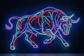 Neon Bull by Markus Gann