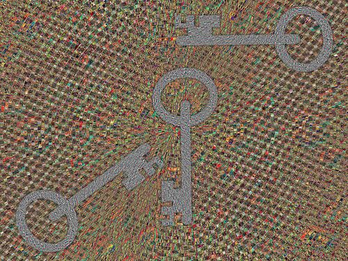 Drie sleutels van textiel