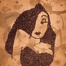 Coffee Mosaic of Jessica Rabbit von Elianne van Turennout Miniaturansicht