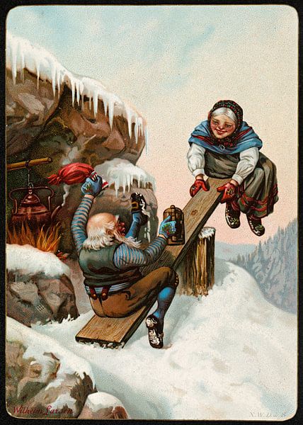 Humoristisk julemotiv (1), Wilhelm Larsen von De Canon