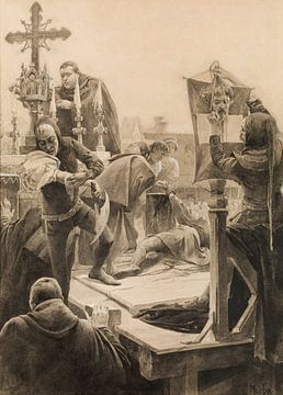 Alfons Mucha, Illustration für Histoire d'Espagne, 1890er Jahre