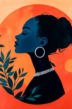 Elegantie tegen het licht van Poster Art Shop
