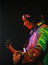 Jimi Hendrix Gemälde 4 von Paul Meijering Miniaturansicht