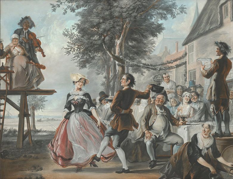 De bruiloft van Kloris en Roosje, Cornelis Troost, de bruiloft van Kloris en Roosje van Meesterlijcke Meesters