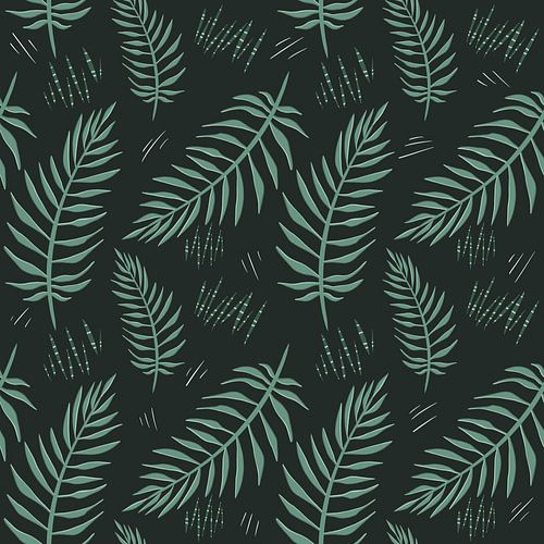 Tropical rainforest GREEN - jungle modern
