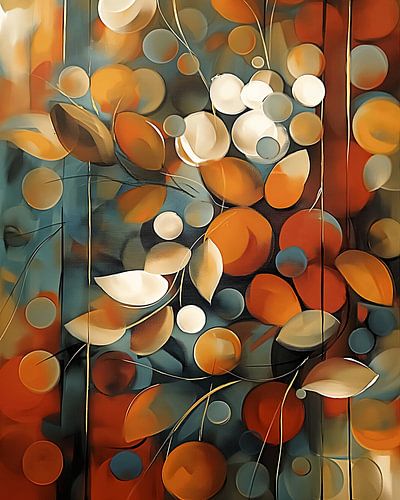 Leaves & Bubbles by Jacky