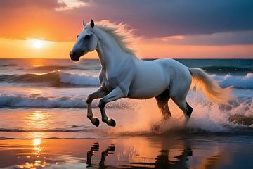 La liberté sur la plage d'or