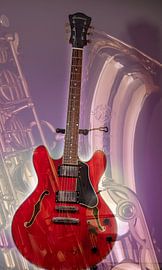 Sax and Guitar illustration by Antoon van Osch