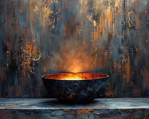 Modern Stilleven Licht | Chilled Ember Awakening