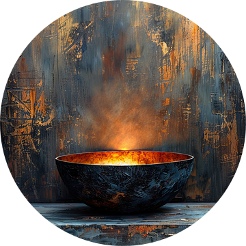 Modern Stilleven Licht | Chilled Ember Awakening van Kunst Kriebels