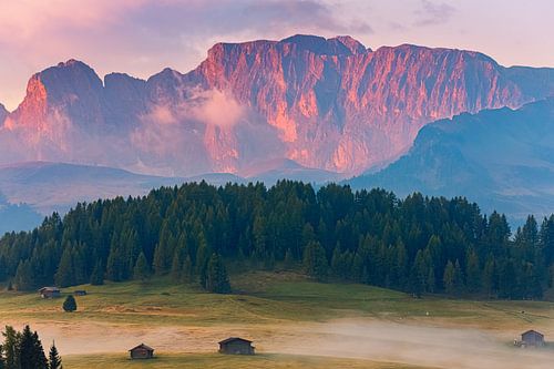 Lever du soleil à l'Alpe di Siusi