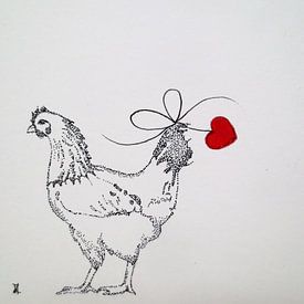 HeartFlow Chicken by Helma van der Zwan