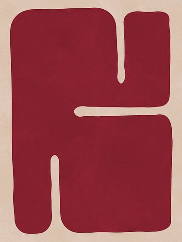 Rode organische vormen 2