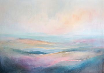 Abstract Landscape | Dawn Drift Echo by Art Whims