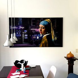 Customer photo: A Girl's Night Out by Marja van den Hurk, on canvas