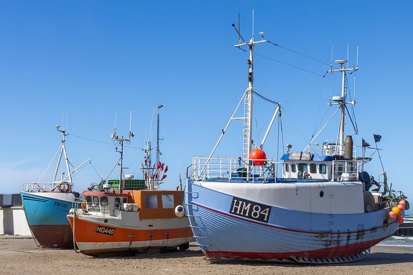Fischerboote in Løkken von Sander Groenendijk