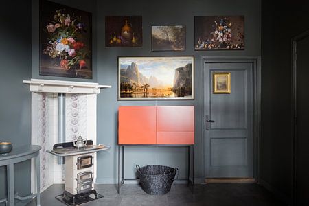 Gebirgslandschaft in Italien - Heusch