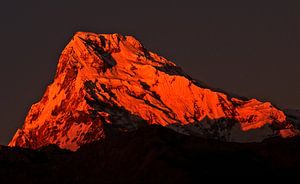 Le pic de la montagne rouge sur Atelier van Saskia