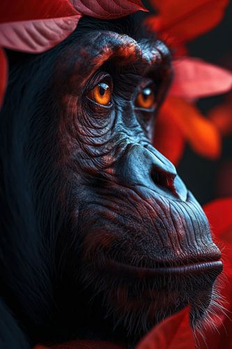 Portrait of a monkey by Bert Nijholt