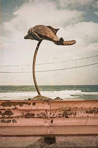 Vintage Dolphin Fantasy. Industriell