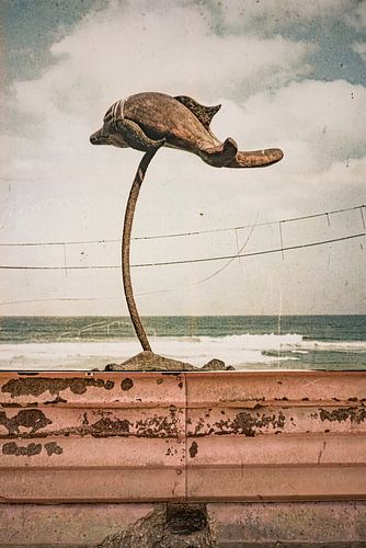 Vintage Dolfijn Fantasie. Industrieel